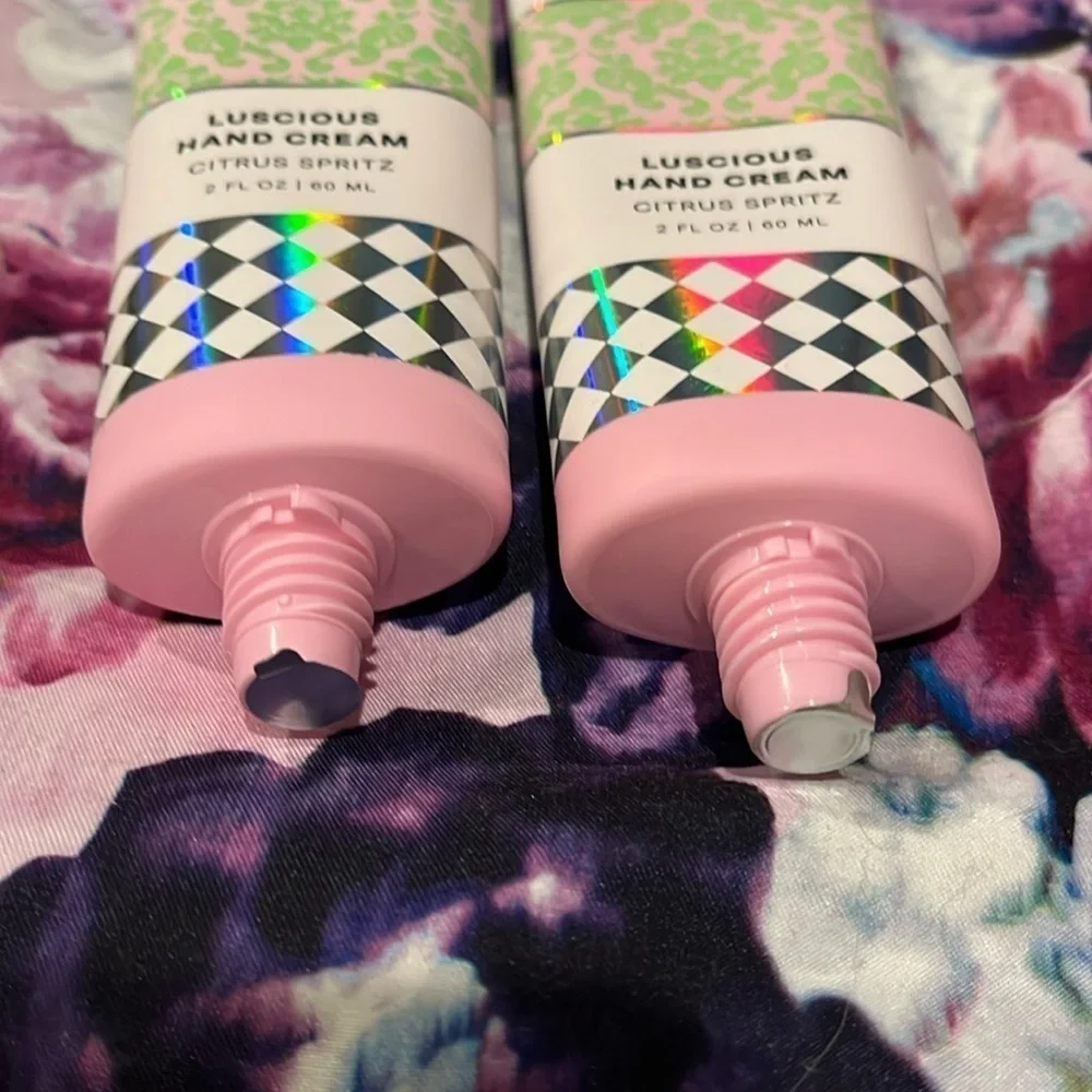 Set of 2!  Refreshments - Luscious hand cream / hand lotion in citrus spritz NWT
